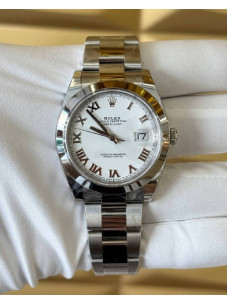Rolex Datejust 41 — білий циферблат з римськими цифрами