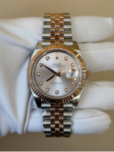 Rolex Datejust 41 — циферблат Sundust з діамантами