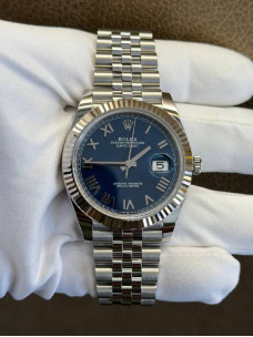 Rolex Datejust 41 — синій циферблат Azzuro з римськими цифрами (оновлений)