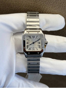 Cartier Santos de Cartier Small — срібний циферблат