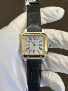 Cartier Santos-Dumont Large — білий циферблат