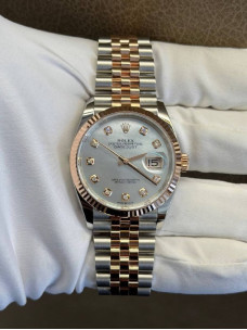 Rolex Datejust 36 — перламутровий циферблат з діамантовими індексами