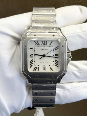Cartier Santos de Cartier Large — білий циферблат