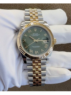 Rolex Datejust 41 — зелений циферблат з римськими цифрами