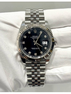 Rolex Datejust 41 — синій циферблат з діамантовими індексами