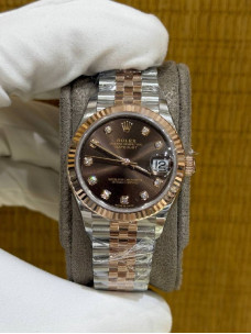 Rolex Datejust 31 — шоколадний циферблат з діамантами
